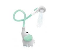 Douchette de Bain Bebe Elephant Gris, Turquoise - Tuyau aspergeur, Jet d'eau - Douche, Baignoire - Set Jouet eveil Enfant et Carte Tigre
