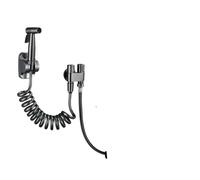 Douchette de chasse d'eau pressurisée gris anthracite, bidet autonettoyant portable for femme, fixation murale, accessoire for robinet(Suit2)