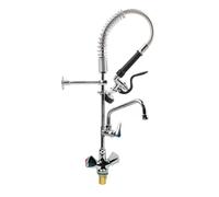 Douchette de prélavage monotrou avec bec pivotant - mitigeur - 700 mm