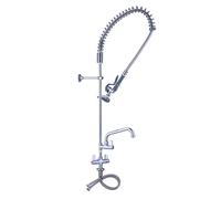 Douchette de prélavage monotrou avec mitigeur - bec pivotant - 1000 mm