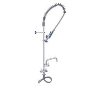 Douchette de prélavage monotrou avec mitigeur - bec pivotant - 1200 mm