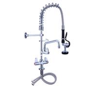 Douchette de prélavage monotrou avec mitigeur - bec pivotant - 700 mm