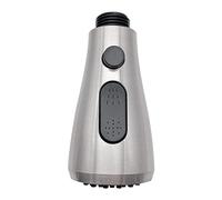 Douchette de Robinet Cuisine 3 Modes Avec Bouton Pause - Tête de Douche Remplacement pour Mitigeur, Nickel Brossé, G1/2"