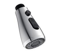 Douchette de Robinet Cuisine Douchette 3 Modes Douchette de Tête de Douche Remplacement Douchette pour Mitigeur Cuisine, Avec Bouton Pause, Chromé, G1/2"