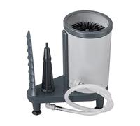 Douchette en verre haute pression avec brosse à 360° pour nettoyage d'évier de cuisine, pas besoin d'électricité
