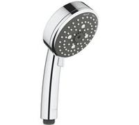 Douchette et flexible chrome rond Grohe Vitalio 100 4 jets