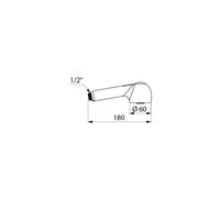 Pommeau de Douche Delabie Chromé 180 mm 816