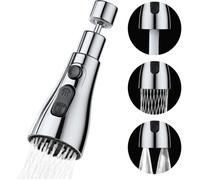 Douchette Evier Cuisine Robinet360Degres,3 Modes Embout Robinet Cuisine avec Aerateur,Mitigeur Evier Cuisine Tete de Rotative