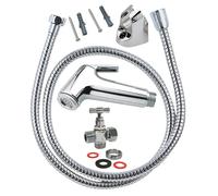SOMATHERM FOR YOU, douchette WC : robinet 3 voies laiton chromé, douchette ABS, flexible 1,2m, support mural et fixation Installation facile pour un confort optimal
