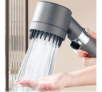 Douchette manuelle haute pression, 3 modes ajustables, tête de douche ronde, accessoires pour salle de bain