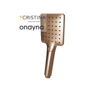 Douchette monojet carree or rose brosse - CRISTINA ONDYNA PD18534P