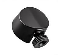 Douchette murale A725WR de rechange, adaptateur coude de douche 1/2" IPS, raccord en fonte robuste pour douchette et tuyau, noir mat (noir)