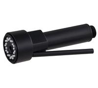 Douchette pour robinet d'évier type chef 1 jet, en laiton avec revêtement anti-glisse, manette métal, raccordement mâle 15x21 (1/2), finition noire, 100% compatible eau potable NOYON & THIEBAULT