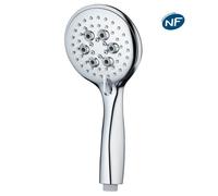 Douchette ronde Ø100 mm 5 jets norme NF - THEWA AGH226DO