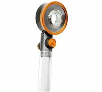 Douchette SAVEWATER DELUXE VENTEO Pommeau de douche multijets haute pression 3 positions de jets Economise et filtre l'eau Régulateur de puissance grâce à l'interrupteur stop Tête articulée Couleur Go