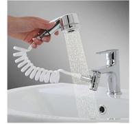 Douchette universelle facile pour lavabo, douche pour douche, siphon de cuisine, facile à installer, fixation avec bioadhésif