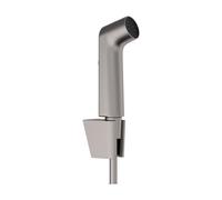 Douchette WC Hansgrohe 1 jet, EcoSmart, Porter S support de douche, flexible de douche 125 cm Chrome Noir Brossé 29238340