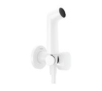 Douchette WC Hansgrohe 1 jet, EcoSmart, support de douche, flexible de douche 125 cm Blanc mat 29232700