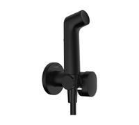 Douchette WC Hansgrohe 1 jet, EcoSmart, support de douche, flexible de douche 125 cm Noir Mat 29232670