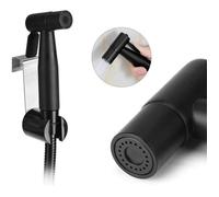 Douchette WC Kit Hygiénique - Acier Inoxydable - Noir - Économie d\'eau