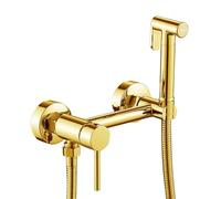 Douchette WC Portable Robinet de bidet en laiton, robinet toilette noir, douchette à main, mitigeur eau chaude/froide for douche hygiénique(Color 2)