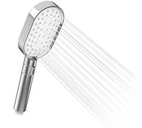 Douchette, Yanavee Douchette à Main 3 jets pour Salle de Bain Pommeau de Douche à augmentation de pression avec bouton facile à cliquer Douchette de remplacement universelle pour spa de massage Chromé