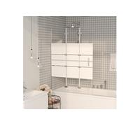 Douchewand inklapbaar 100x140 cm ESG wit150738