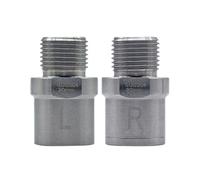 DOUDINGMAO 1 paire de rallonges de pédales de vélo en acier inoxydable pour extension de pédales de vélo - Adaptateur de vélo durable - Extensions de boulons d'espacement