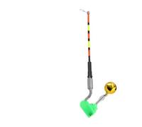 DOUDINGMAO Alarme de touche de pêche haute sensibilité avec indicateurs lumineux de nuit, alarme à clipser sur vibrations, équipement de poisson, alarmes amovibles, bâton lumineux