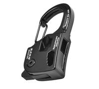 DOUDINGMAO Clip de cordon de tente en aluminium solide - Structure de serrage unique pour une sécurité constante des abris de soirée de camping - Clip de serrage automatique