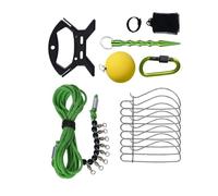 DOUDINGMAO De nombreuses fixations de pêche fonctionnelles avec corde centrale à dégagement immédiat clip en métal et poignée antidérapante pour pêche à la pêche