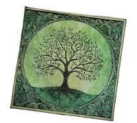 DOUDINGMAO Grand motif d'arbre astrologie nappe autel carré divinations carte table sorcellerie pont grand arbre motif tarots nappe de table spirituelle