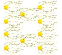 DOUDINGMAO Lot de 10 jupes de calamar haute densité - Appâts souples de rechange - Jupes haute densité pour la pêche à la ligne - Jupes de calmar haute densité - Appâts souples