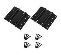 DOUDINGMAO Lot de 2 charnières de porte à fermeture automatique à double action en acier à ressort - Charnière réglable - Installation simple pour remplacement de porte