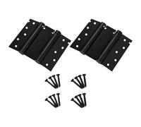 DOUDINGMAO Lot de 2 charnières de porte à fermeture automatique à double action en acier à ressort - Charnière réglable - Installation simple pour remplacement de porte