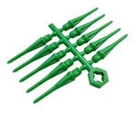 DOUDINGMAO Lot de 5 pointes de rechange pour tableau électronique avec clé à molette, filetage 2BA en plastique, pointe aiguille, accessoires de fléchettes