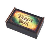 DOUDINGMAO Luxueuse boîte en bois Astrologie, boîte de rangement pour les amateurs de tarots, jeux en bois