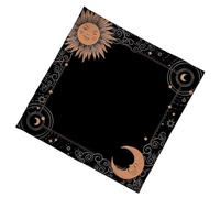 DOUDINGMAO Nappe élégante en velours - Tapis de divination portable avec illustration mystique pour méditations spirituelles et décoration de la maison - Tarots mystiques - Tissu de lecture