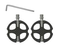 DOUDINGMAO Pédales de vélo ergonomiques en alliage d'aluminium avec piques en acier, structure à 3 roulements, design résistant à l'usure, interfaces standard, pédales de vélo antidérapantes avec