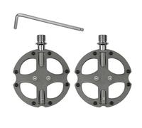 DOUDINGMAO Pédales de vélo ergonomiques en alliage d'aluminium avec piques en acier, structure à 3 roulements, design résistant à l'usure, interfaces standard, pédales de vélo antidérapantes avec