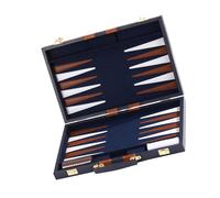 DOUDINGMAO Planche de backgammon enroulable en cuir synthétique avec règles faciles - Tapis de jeu pour adultes et enfants