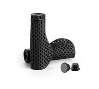 DOUDINGMAO Poignées de vélo imprimées en nid d'abeille : légères et ergonomiques en résine, accessoires de cyclisme antidérapants, poids léger, maille nid d'abeille, poignée de vélo