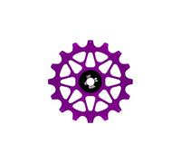 DOUDINGMAO Poulie de dérailleur arrière en alliage d'aluminium positif négatif dentelé pour vélo avec bagues pour changer rapidement les poulies de dérailleur de vélo