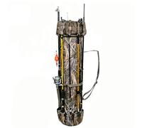 DOUDINGMAO Sac de rangement pour canne à pêche grande capacité avec poches en tissu Oxford, C, as the pic show