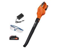 DOUDINGMAO Souffleur électrique portatif sans fil 21 V avec adaptateur de charge de batterie pour un entretien facile en extérieur