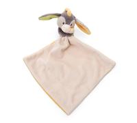 Doudou 22x22 cm Beige-Jaune avec Peluche Âne 12 cm - Couverture, Couette en Tissu Doux pour bébés et Tout-Petits - Peluche Douce pour bébé - pour Les Petits Enfants, Les Filles et Les garçons