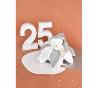 Doudou 25 ans - OURS ARGENT - Pantin attache-sucette argent TU