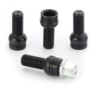 DOUDOU 4 x Boulon de Roue en Acier(M14 * 1.5 MM) Écrou de Roue Écrou de Cadenas Boulon de Protection de Roue