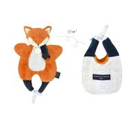 Doudou et Compagnie – Doudou peluche sac Renard Tout Doux 30 cm Orange Petits Futés DC3828