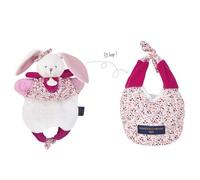 Doudou et Compagnie – Doudou amusette Souris – Rose et blanc